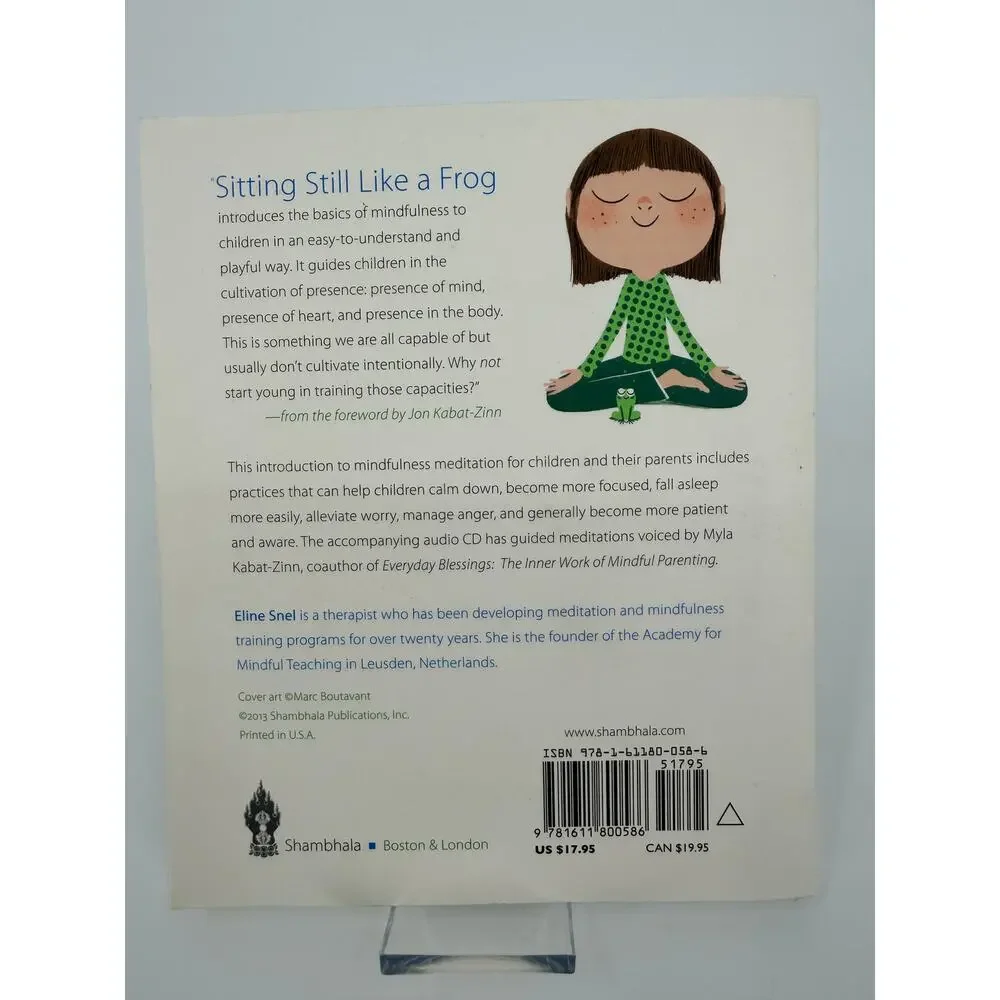 Sitting Still Like a Frog Eline Snel Mindfulness Kids Parents Book CD NEW